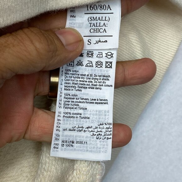 All Saints Sweatshirt Men's S Beige Hope Springs Crewneck Pullover - Picture 8 of 11